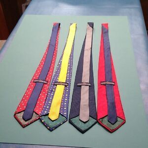 Tommy Hilfiger Red, Blue and Yellow Silk Ties